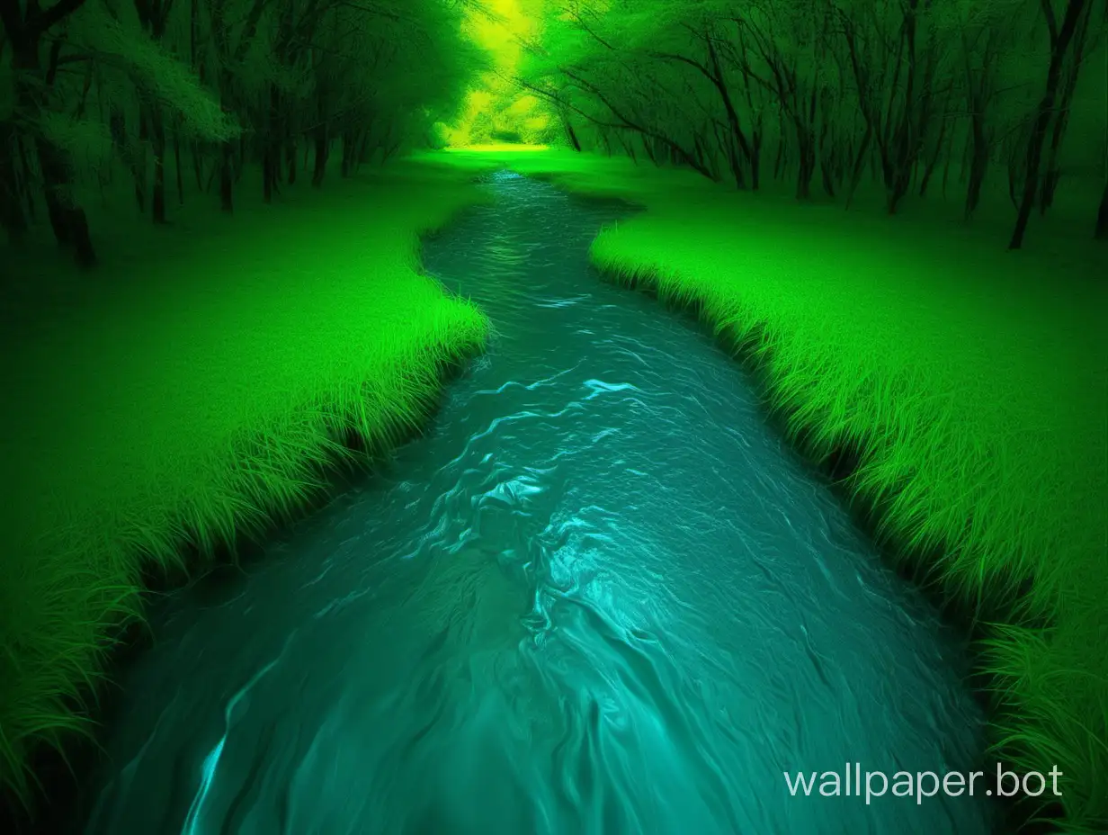 Enchanting-Stream-Blue-and-Green-Symphony-of-Natures-Love