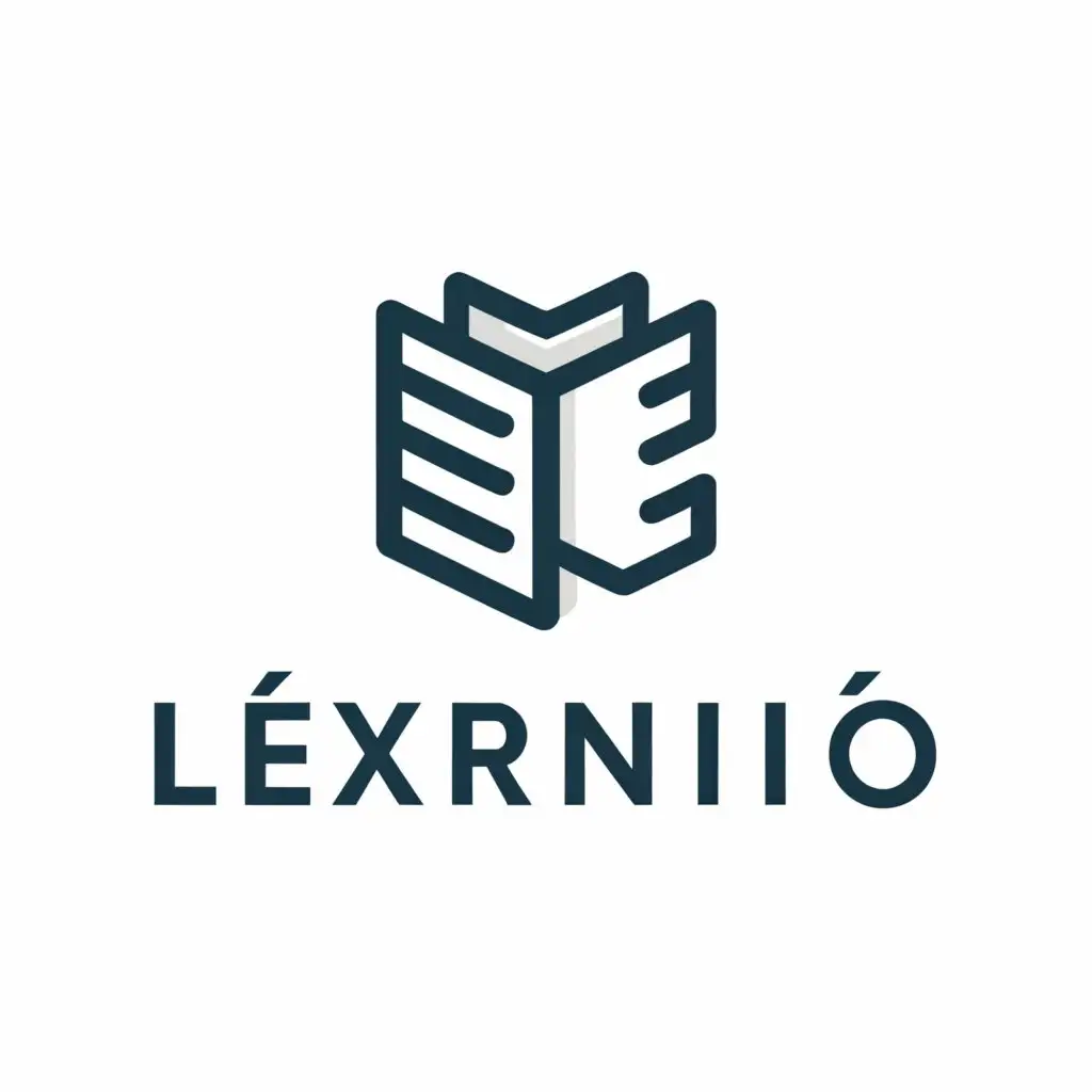 a logo design,with the text "lexrnio", main symbol:books,Moderate,be used in Education industry,clear background