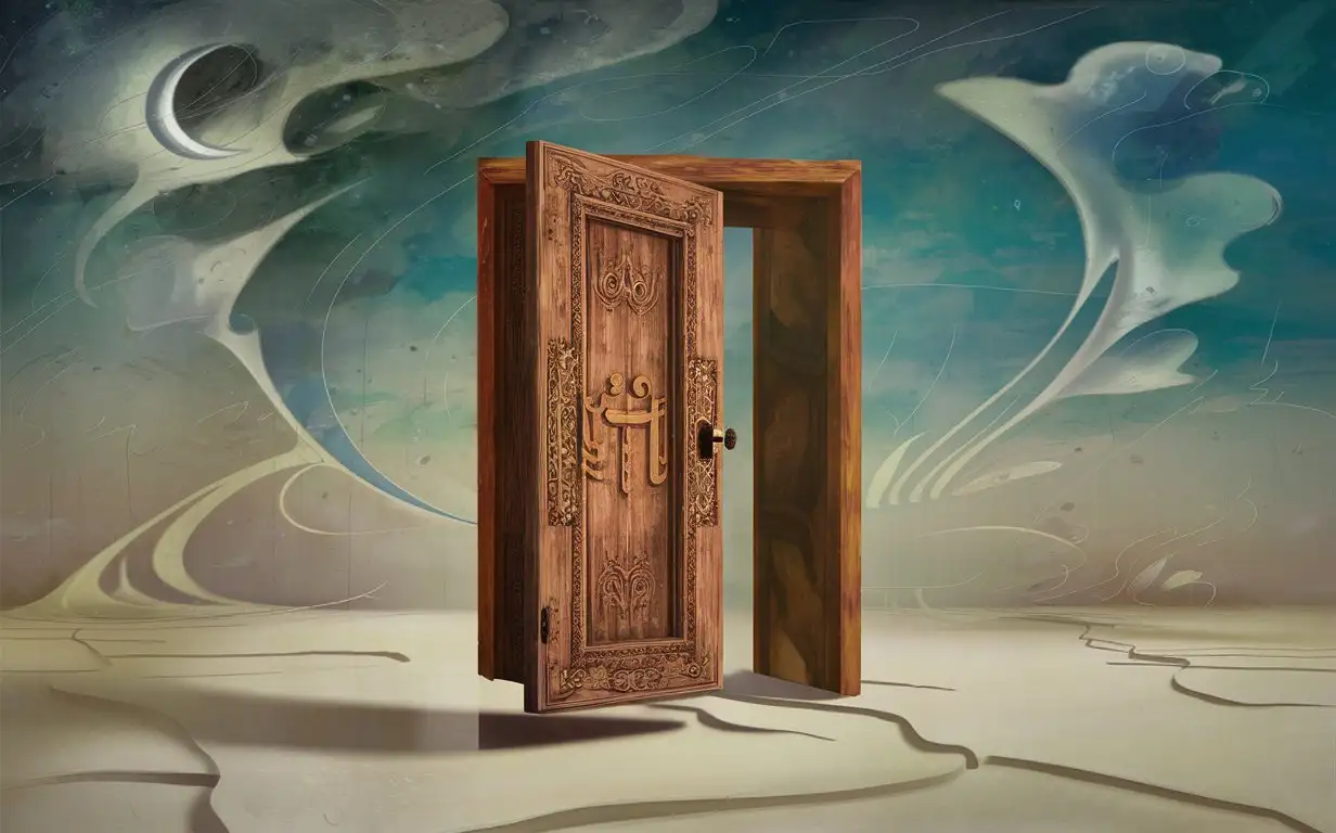Картина "дверь в никуда", сюриализм. 