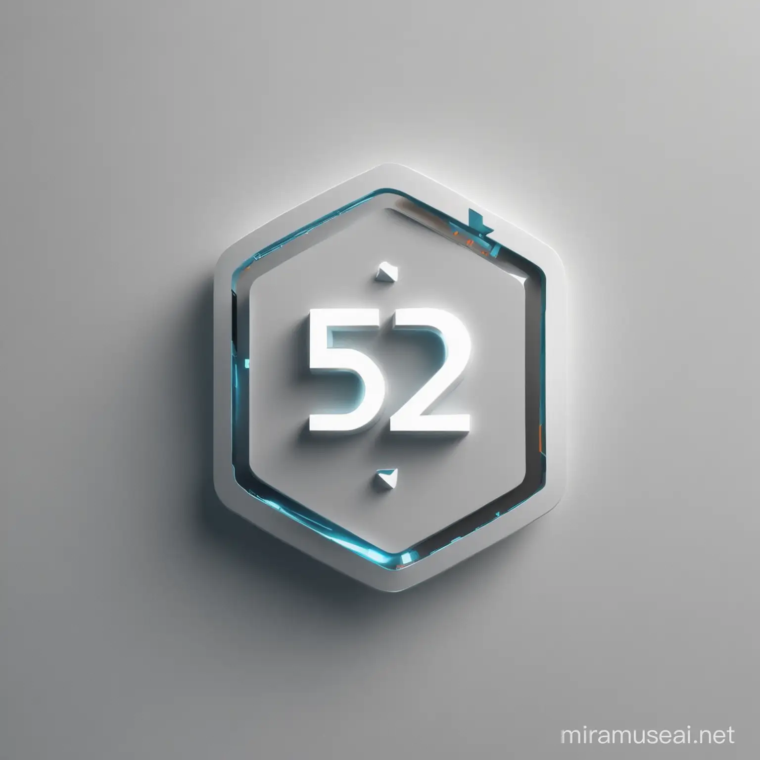 Логотип на котором текст  52 минимализм , в логотипе должны быть электроника и связь , энергетика будущего и информационная безопасность 