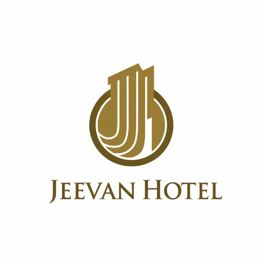 a logo design,with the text "JEEVAN HOTEL", main symbol:Estd 2013,complex,clear background