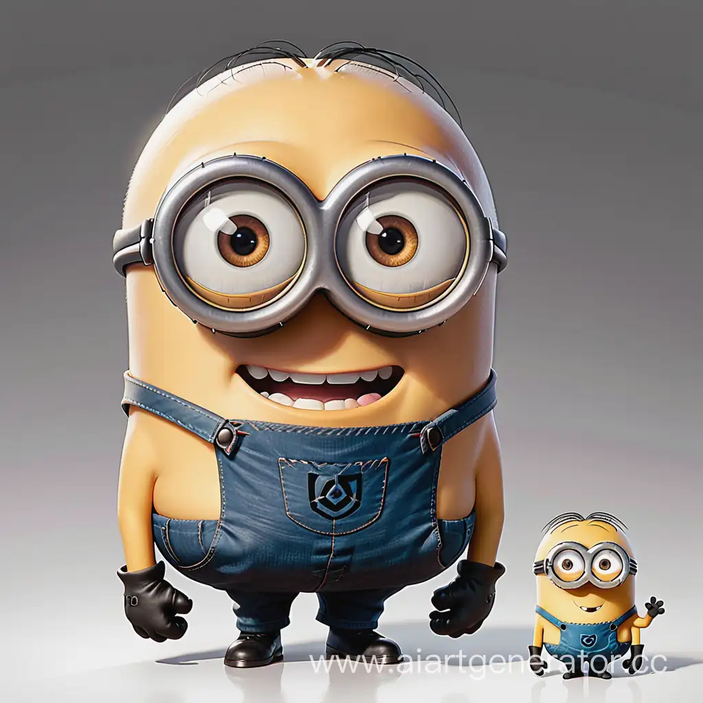minion from despicable me with Henri Braconnot's face
