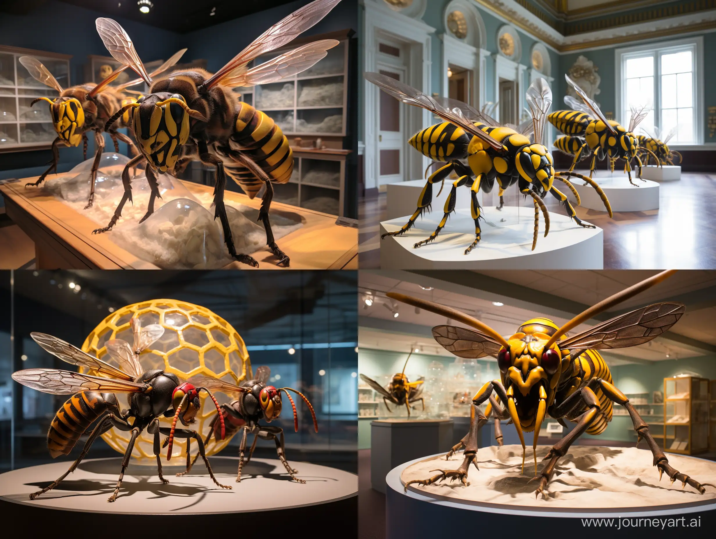wasps replica in a museum