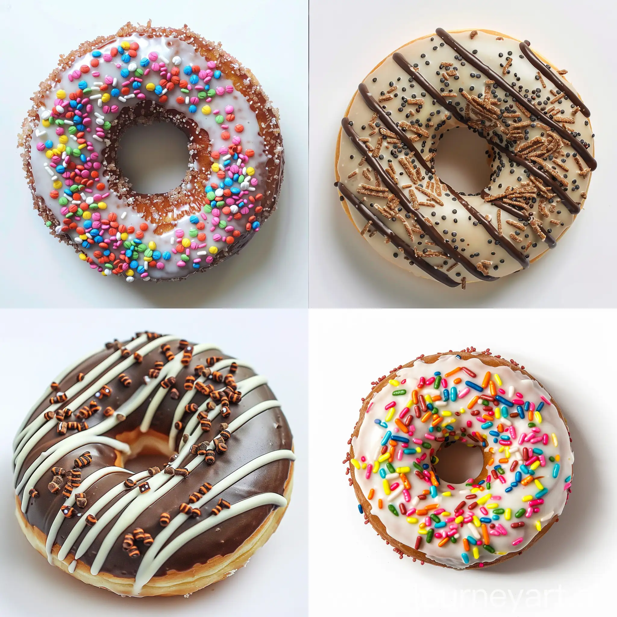 Athletic-Protein-Donut-on-White-Background