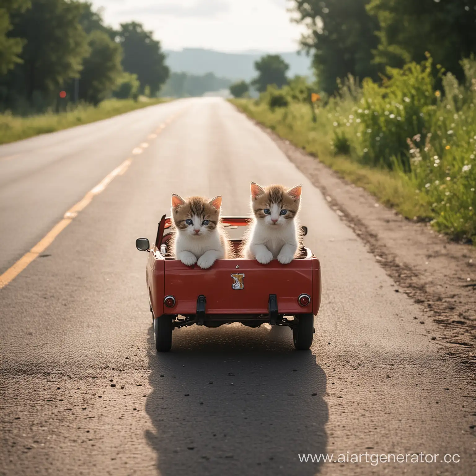 Road-Trip-Coffee-Break-with-Adorable-Kitten-Romance