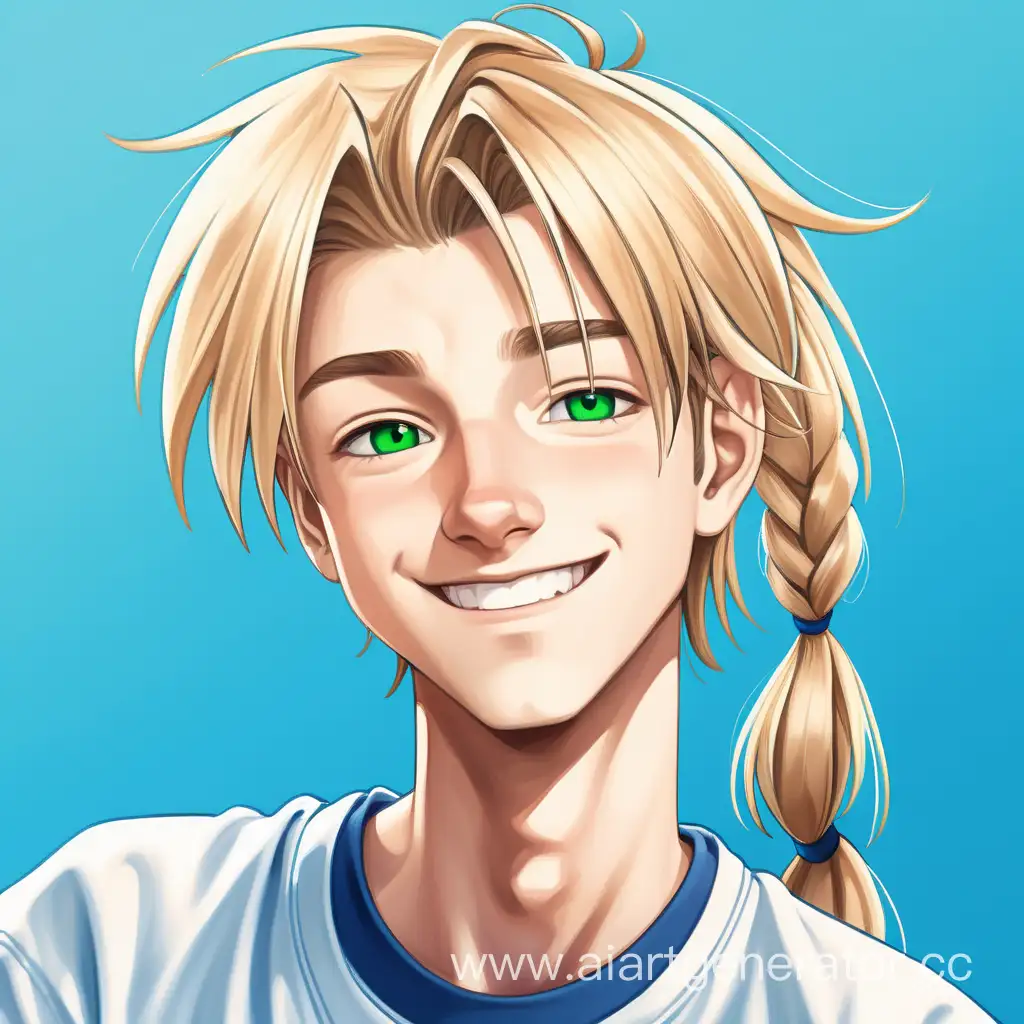 Adorable-Teenage-Boy-with-Long-Blond-Hair-and-Green-Eyes-in-Casual-Attire