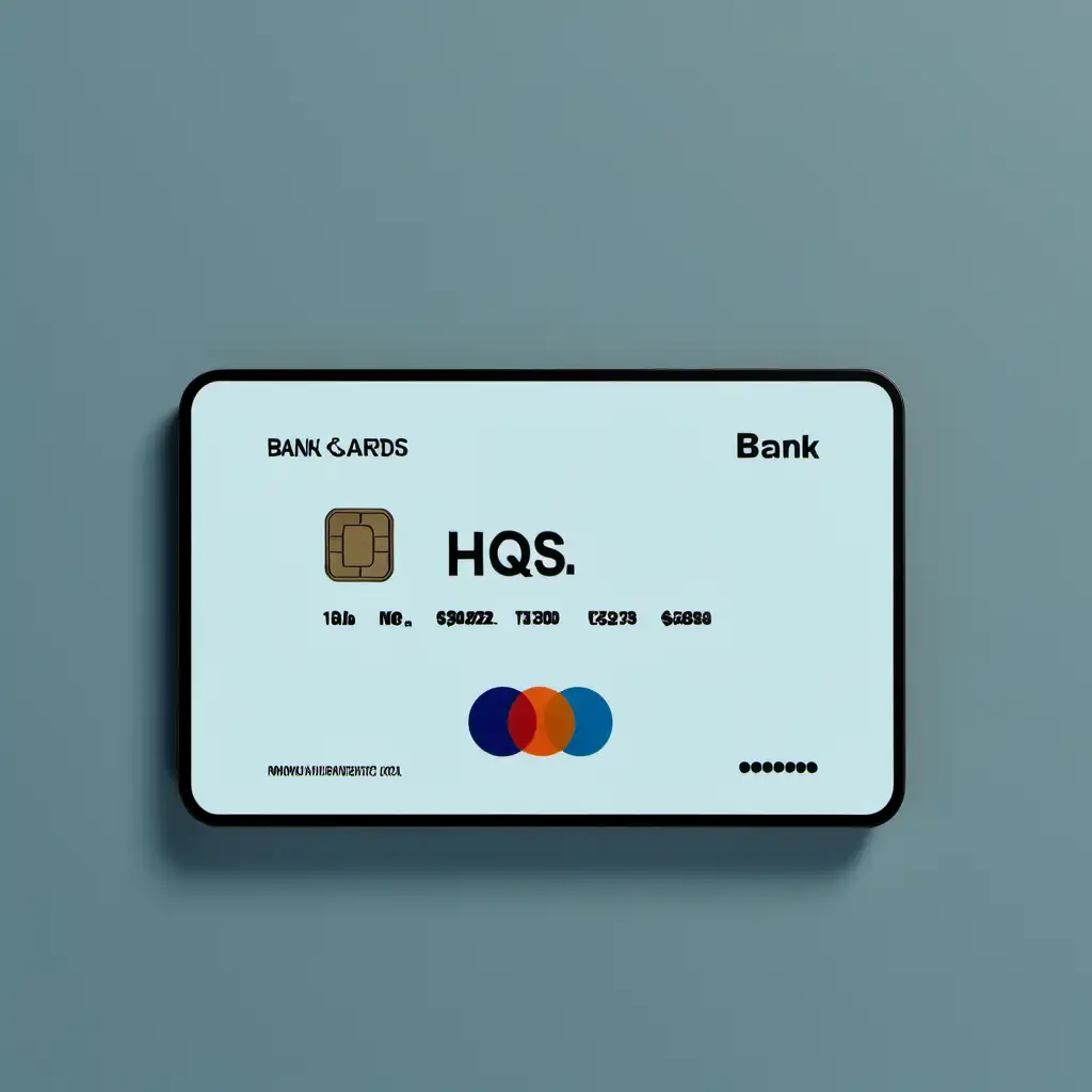 High Quality Service Inscription with Bank Cards Background