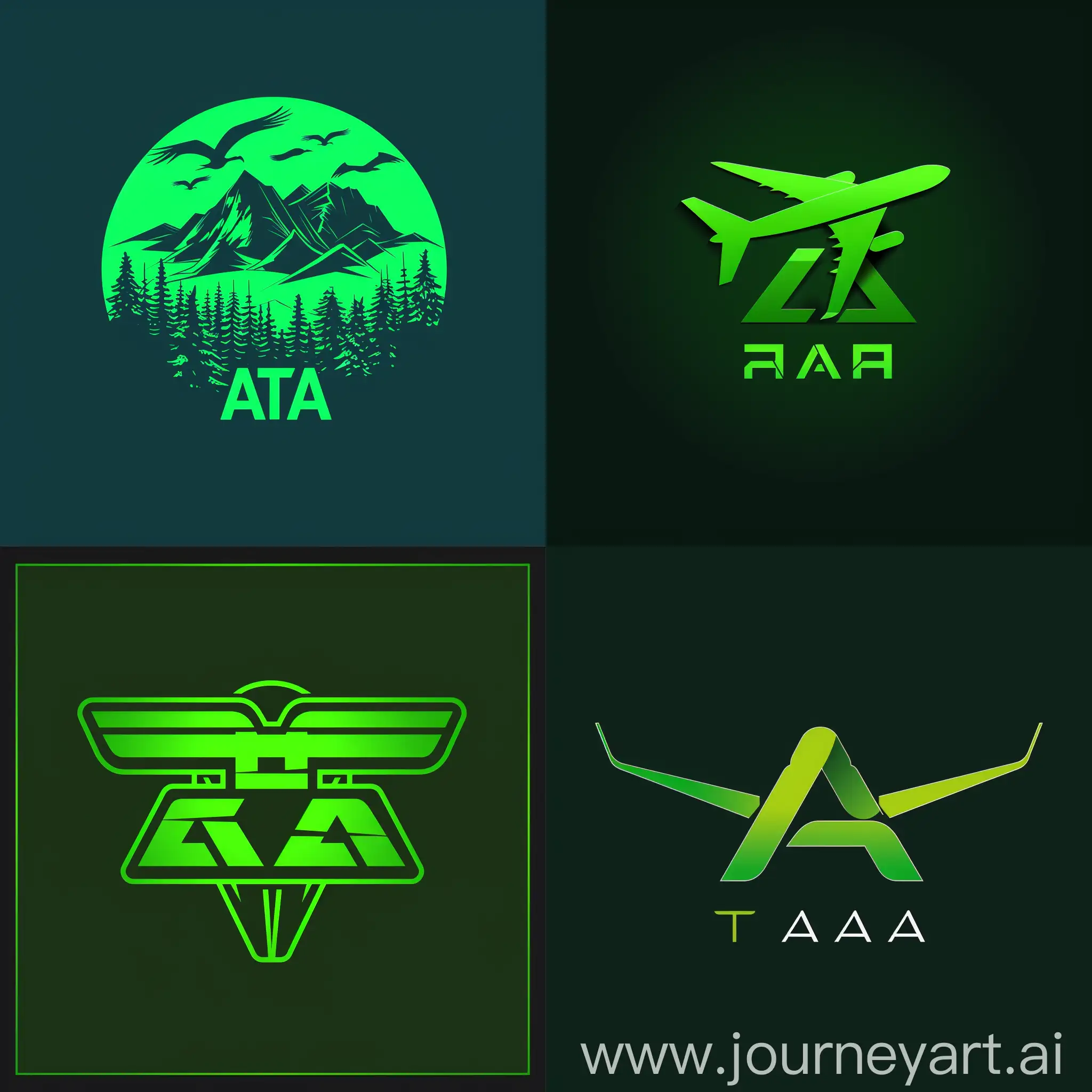 Vibrant-Green-ATA-Logo-Design