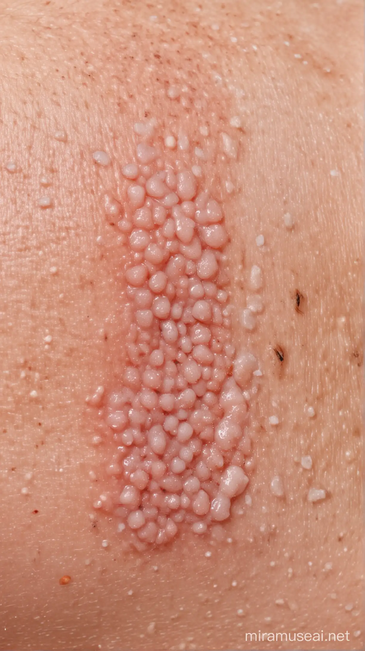 disgusting pimples on body