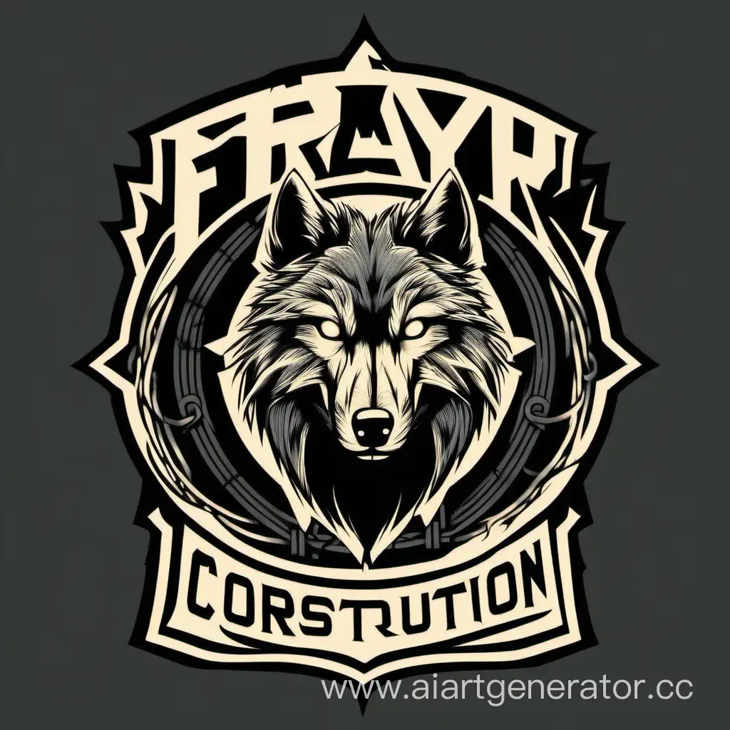 design me a vintage tshirt for a rebar placing company/construction company named fray construction ltd inspired by wolfs