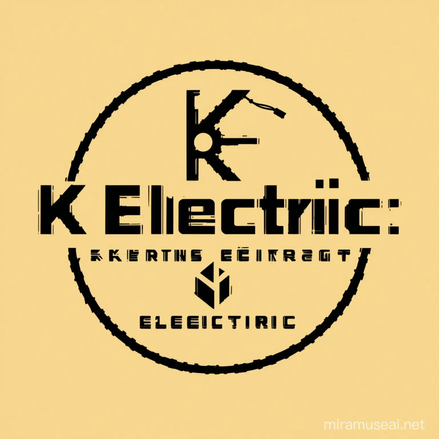 Company logo for construction company named  KK Electric
