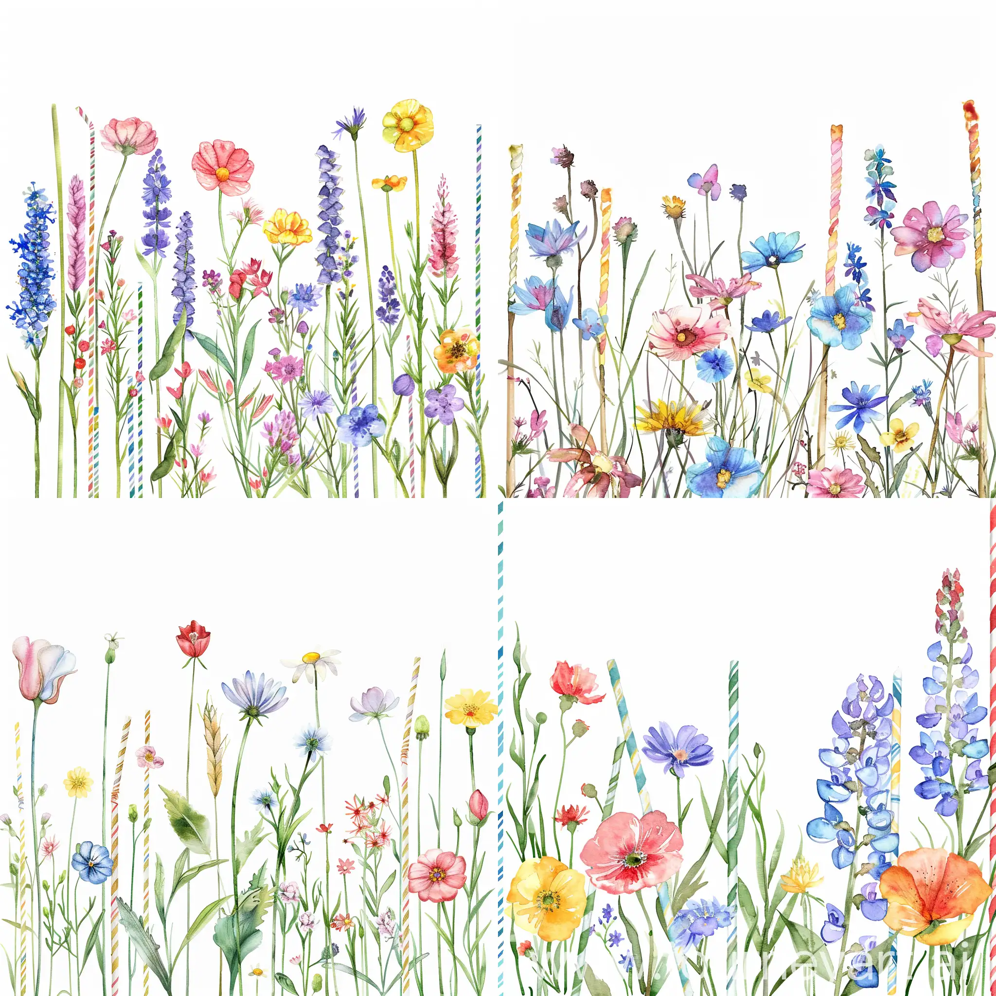 Colorful-Watercolor-Wildflowers-Border-Design-for-Stationery