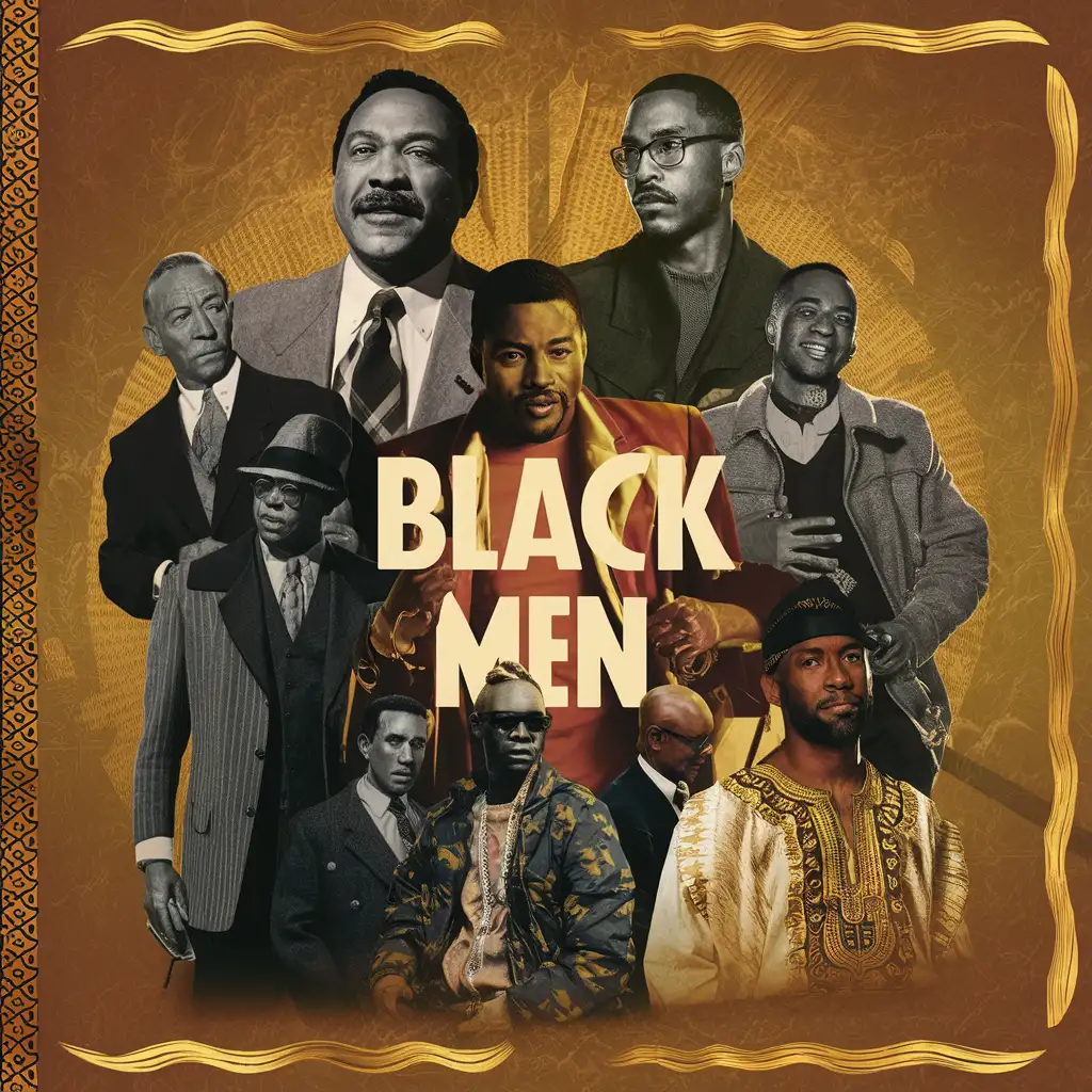  vintage/retro Empowering Black Men ebook cover
