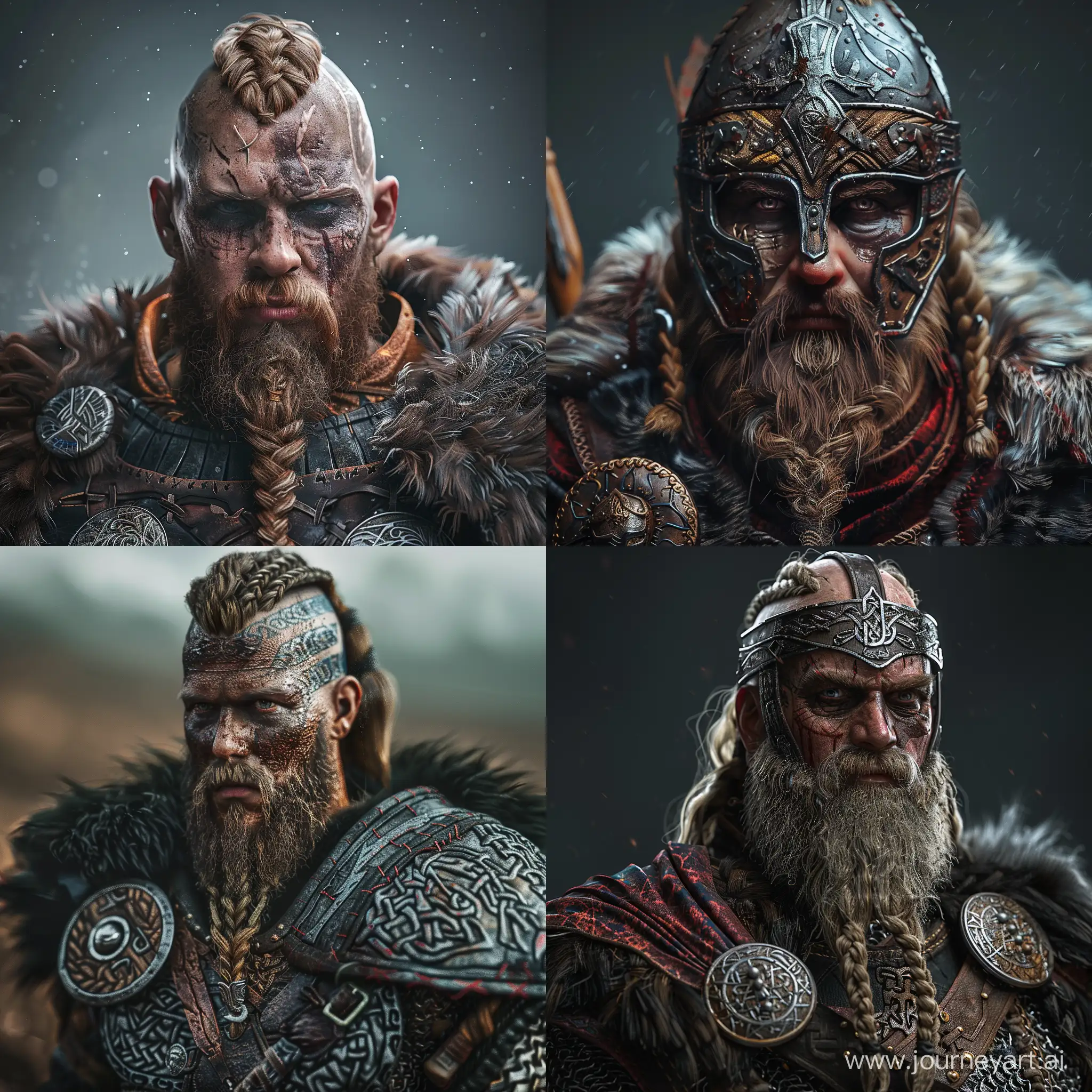 Vikings warrrior hyper realistic
