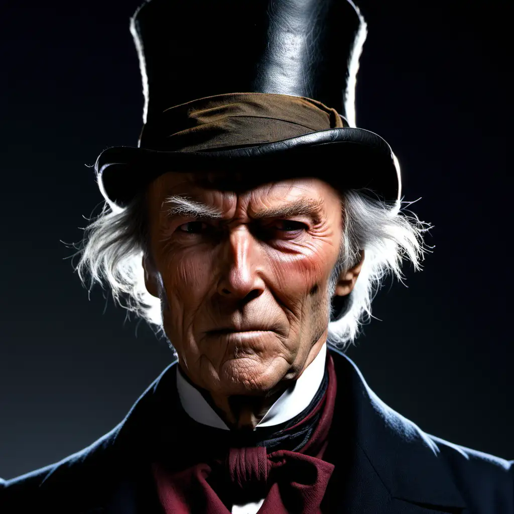 Clint Eastwood as Ebeneezer Scrooge