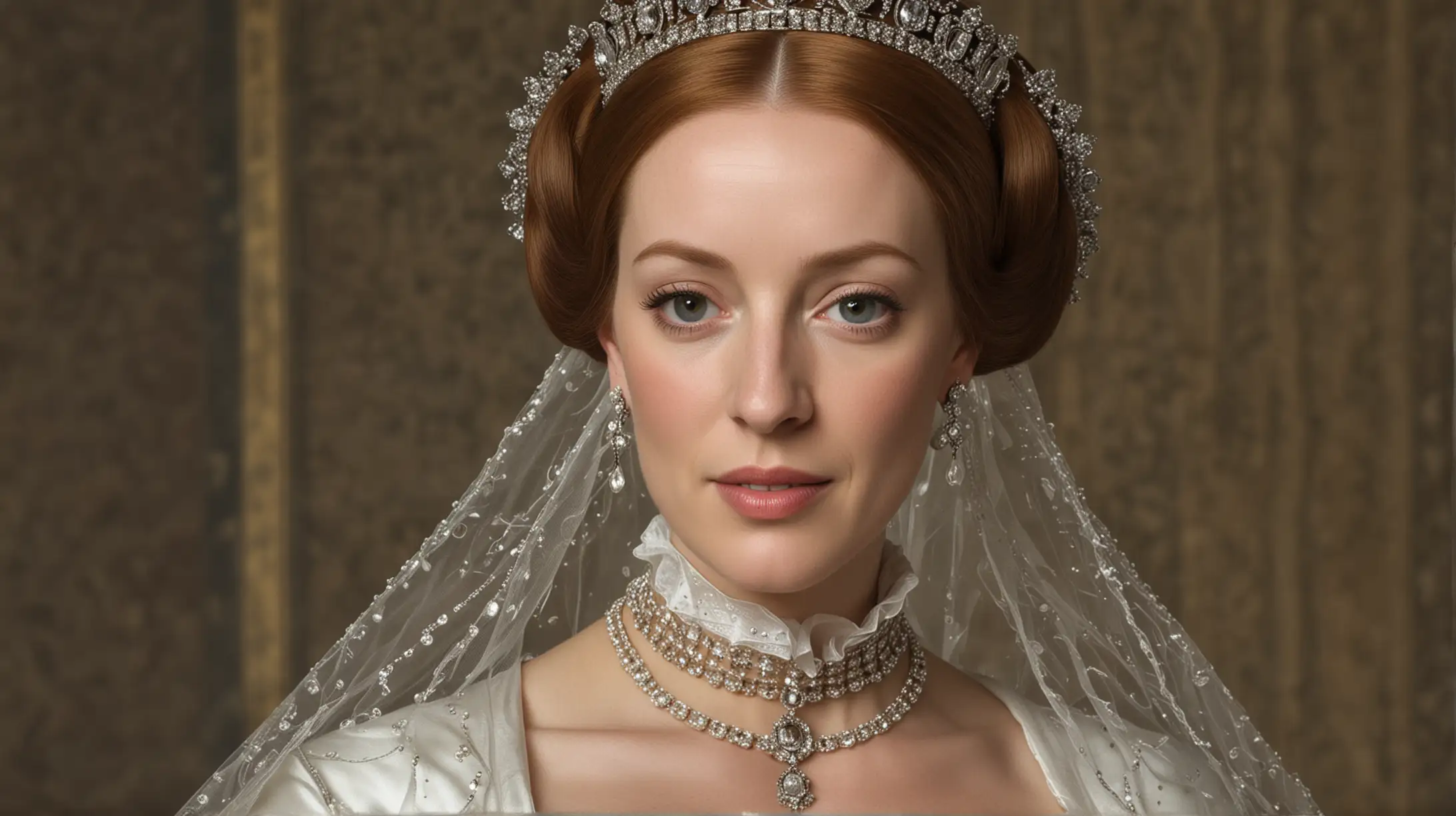 dame una imagen realista de María I de Inglaterra como tomada con una cámara profesional 