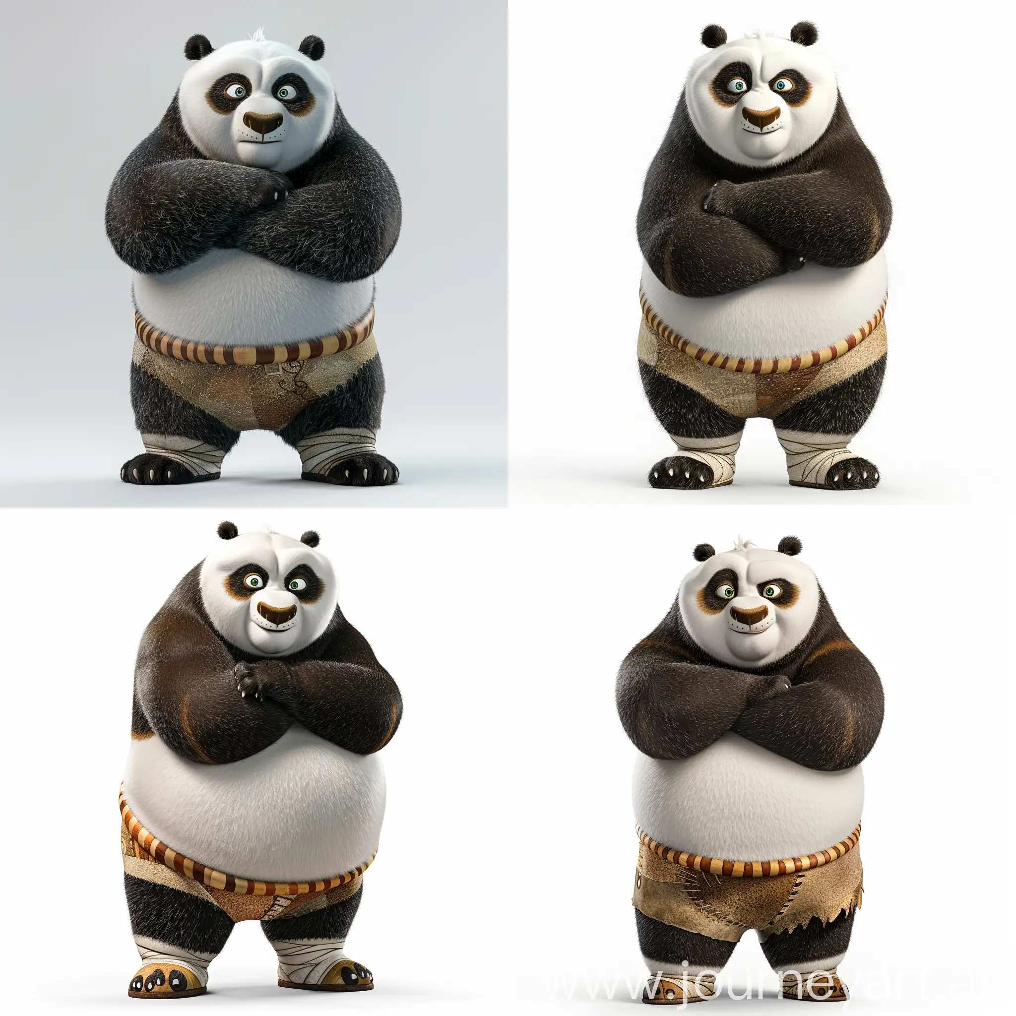Kung-Fu-Panda-in-Serene-Pose-on-White-Background