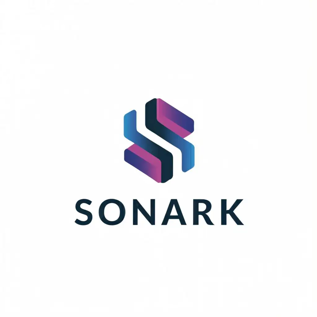 a logo design,with the text "Sonark", main symbol:S,Minimalistic,be used in Entertainment industry,clear background