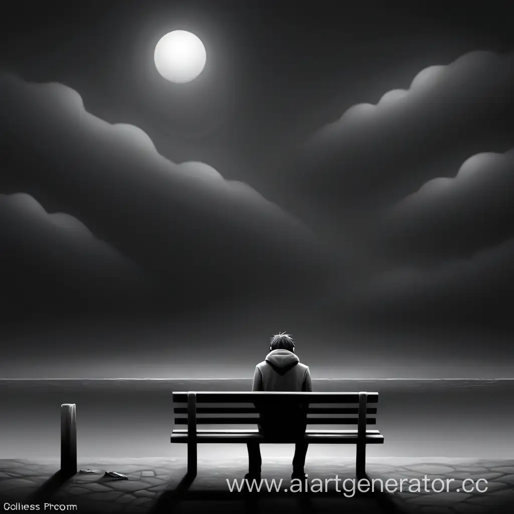 Embracing-Solitude-A-Captivating-AIgenerated-Artwork-Depicting-Loneliness