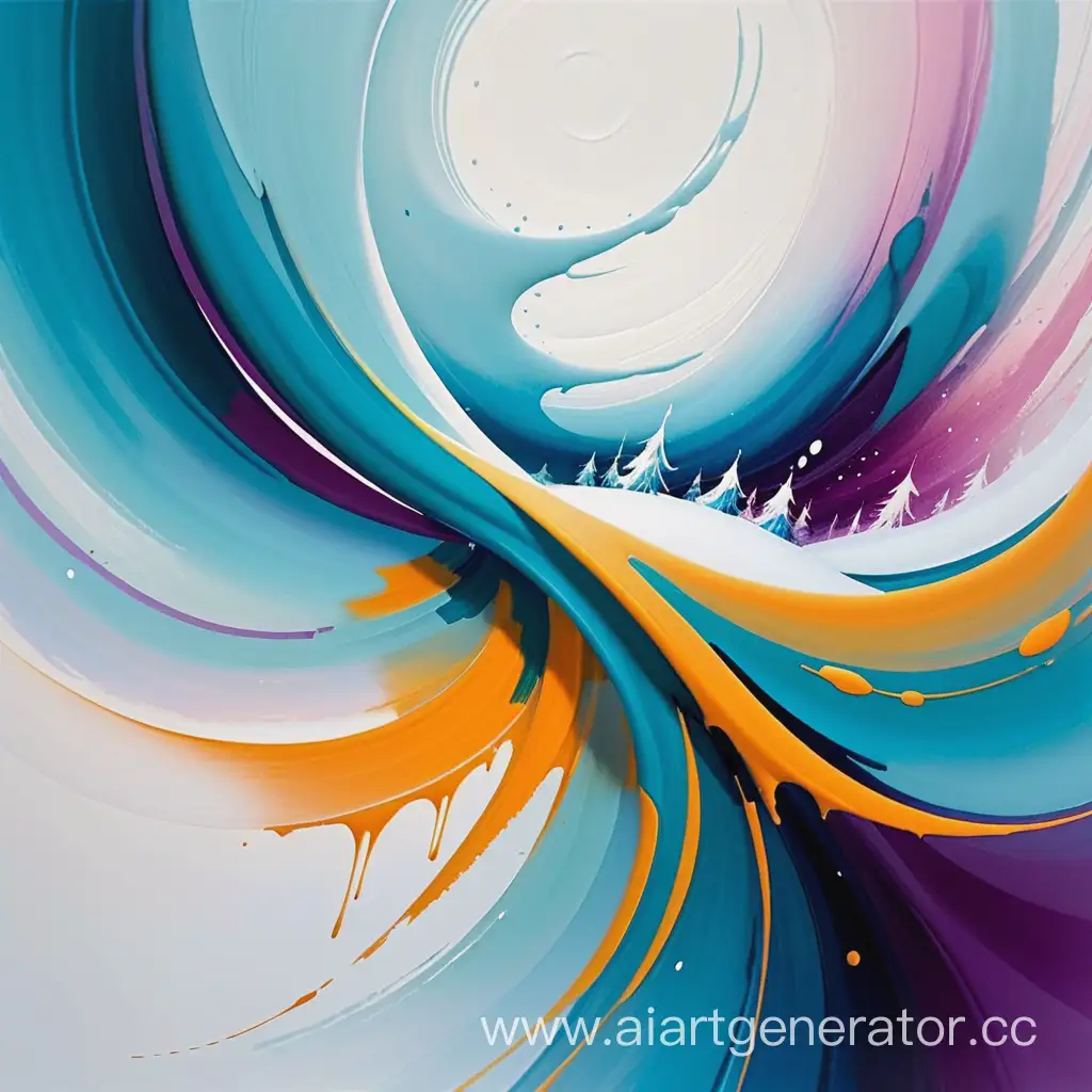 Creative-Winter-Abstract-with-Paint-Strokes