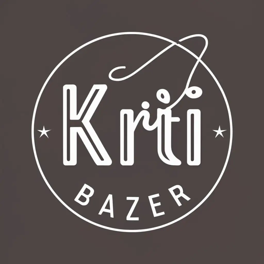 logo, A LOGO FOR MY ONLINE STORE, with the text "KRITI BAZER", typography, be used in Construction industry