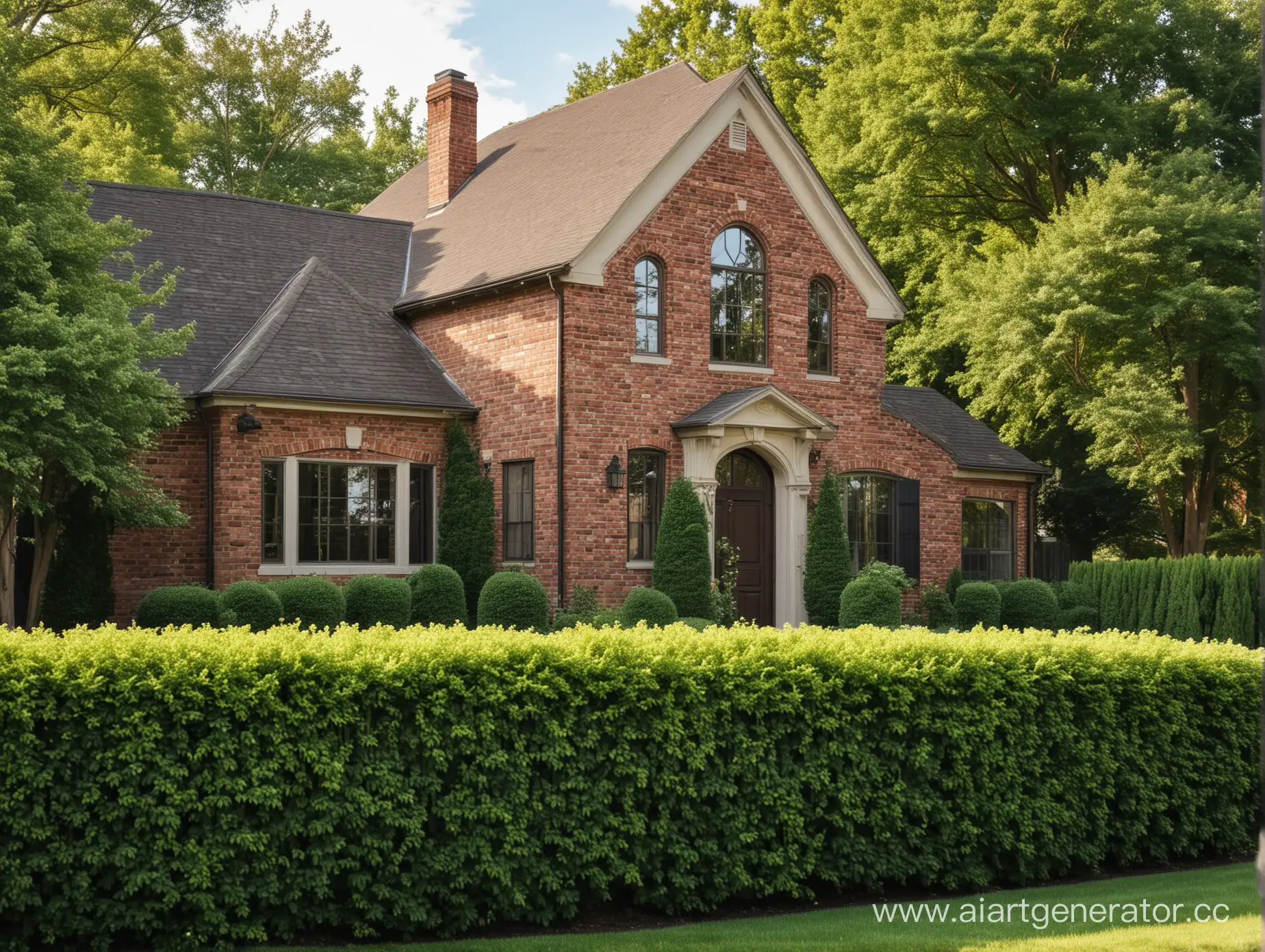 Elegant-Brick-Home-with-Pristine-Bush-Fence