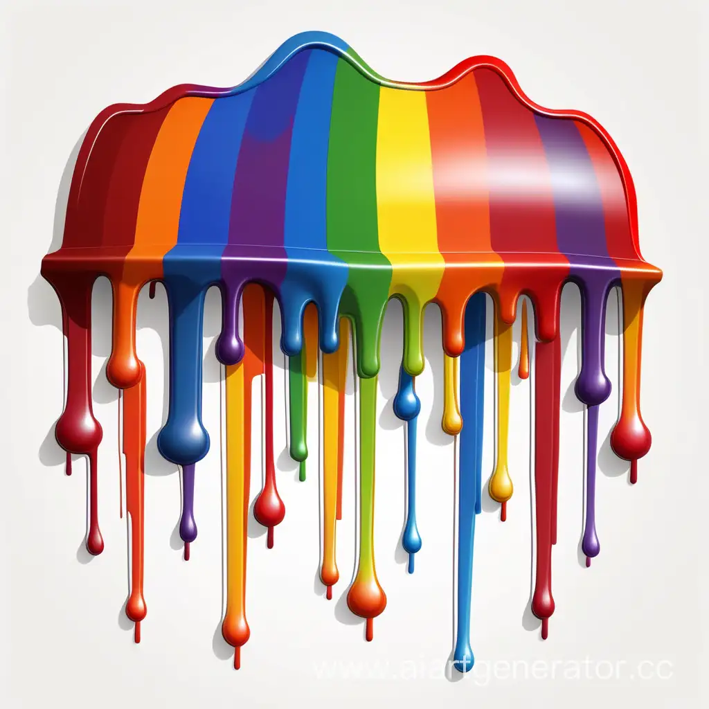 Colorful-Vector-Illustration-Rainbow-Blood-Paint-Dripping-on-White-Background