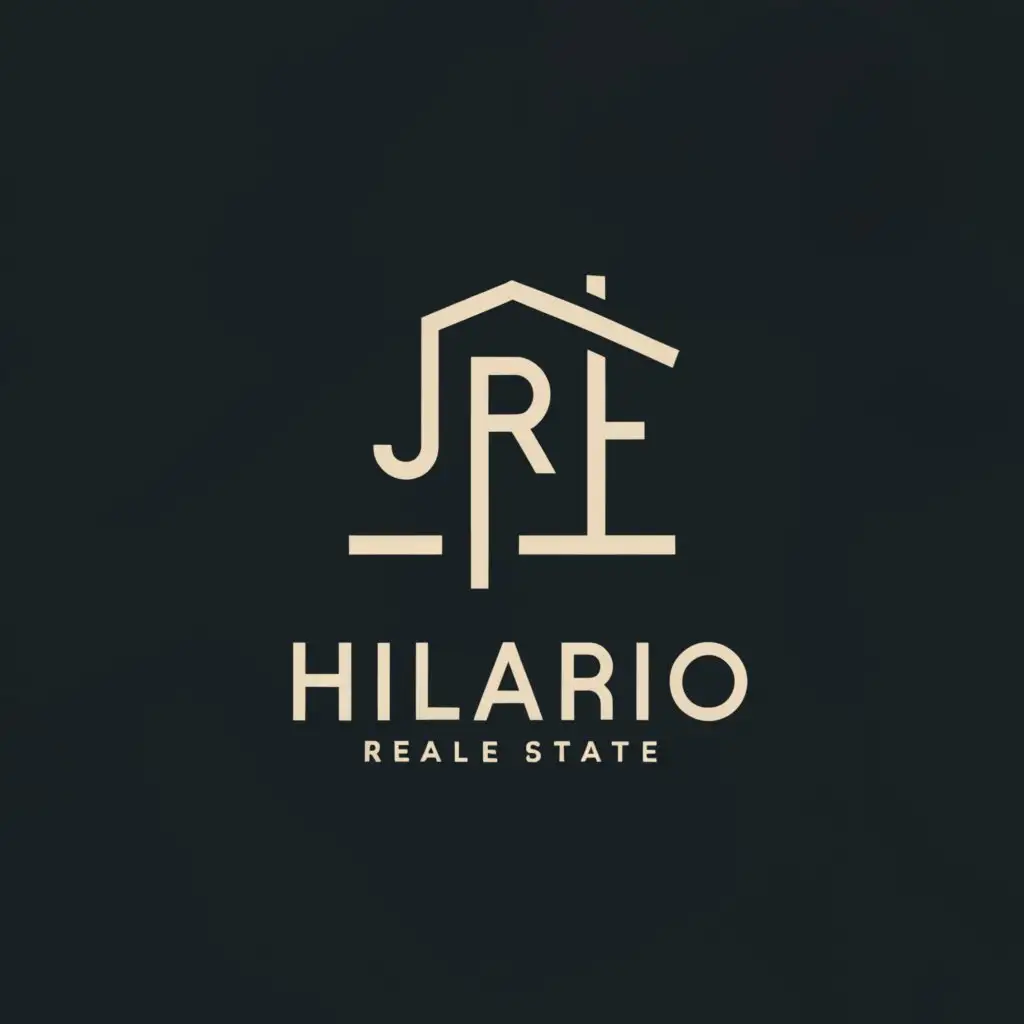 a logo design,with the text "JRHilario", main symbol:Food,Moderate,be used in Real Estate industry,clear background
