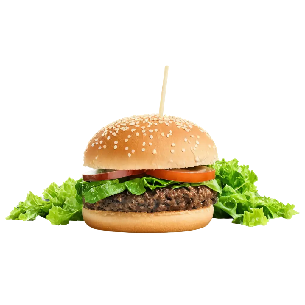 GreensInfused-Burger-PNG-A-HighQuality-Image-for-Culinary-Inspiration