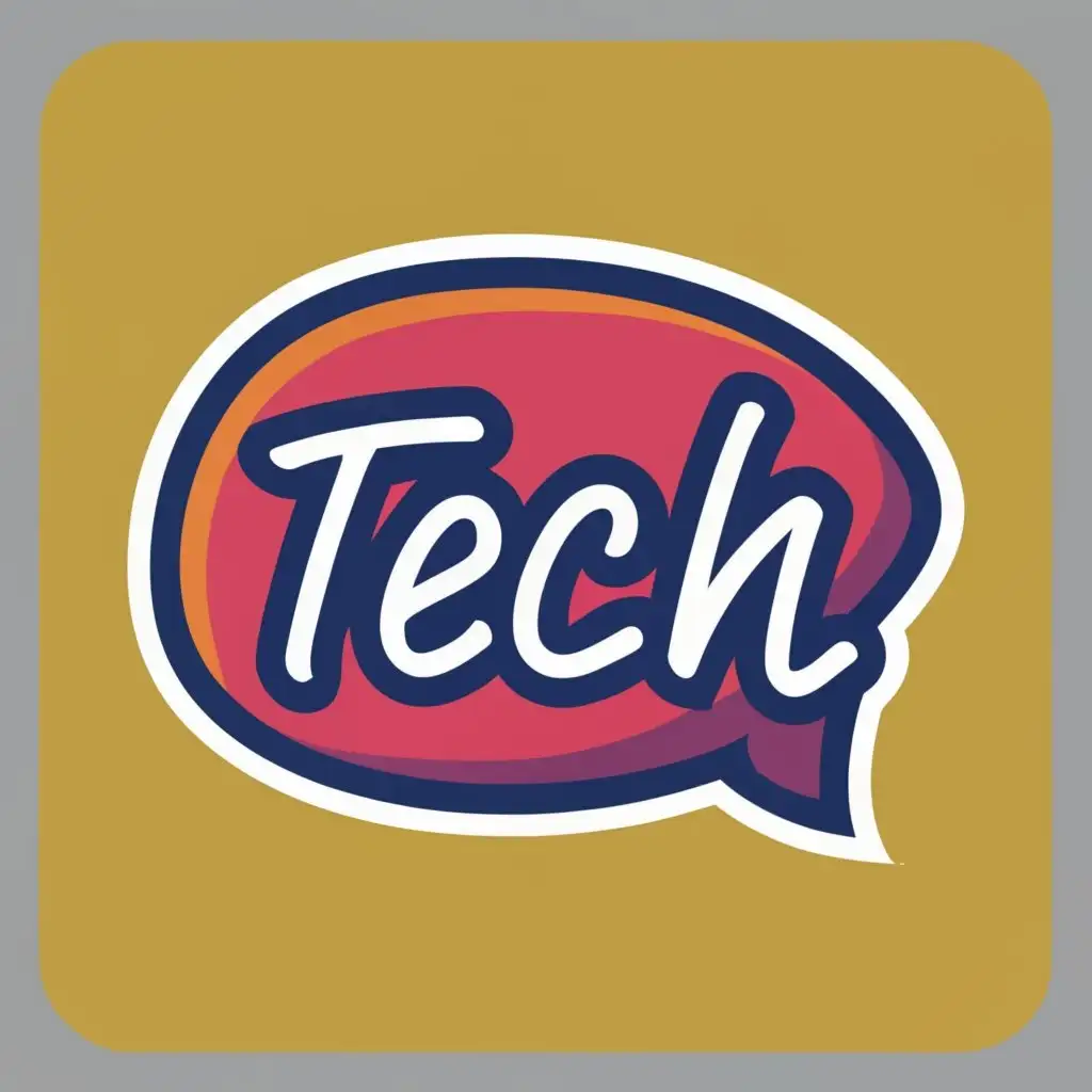 logo, any, with the text "tech channel for youthube", typography, be used in Technology industry