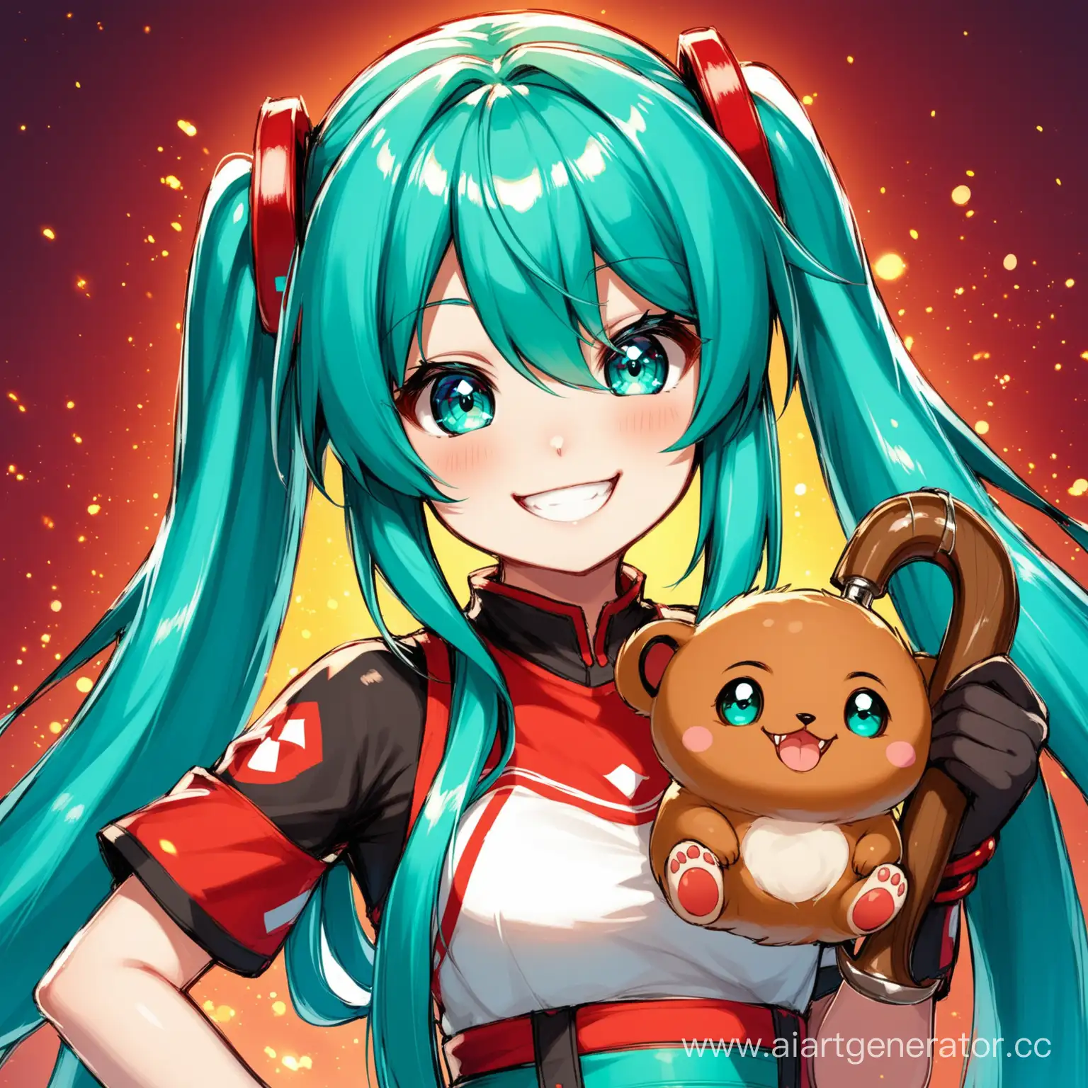 Hatsune-Miku-Cosplay-Smiling-with-Pudges-Dota-2-Hook