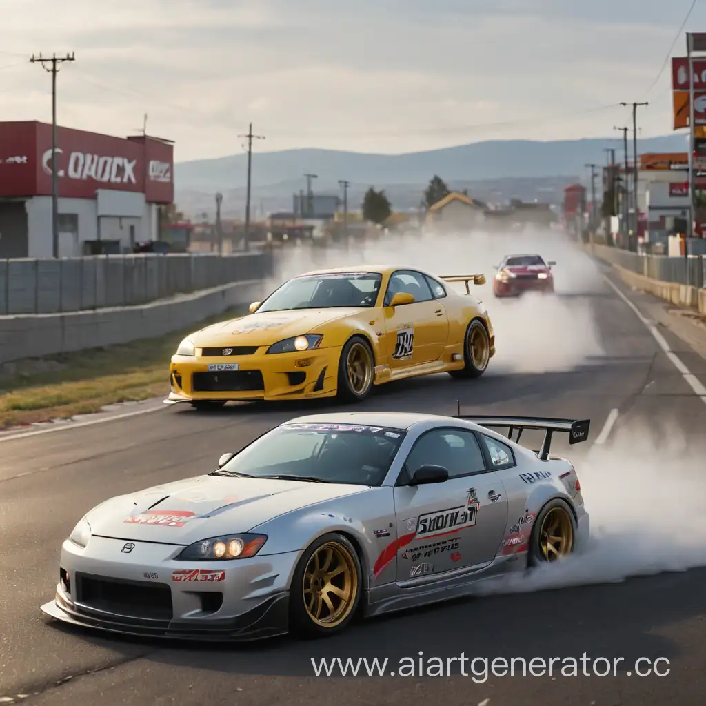 Silvia-S15-and-Nissan-350z-Drifting-with-CarX-Drift-Racing-2-Logo