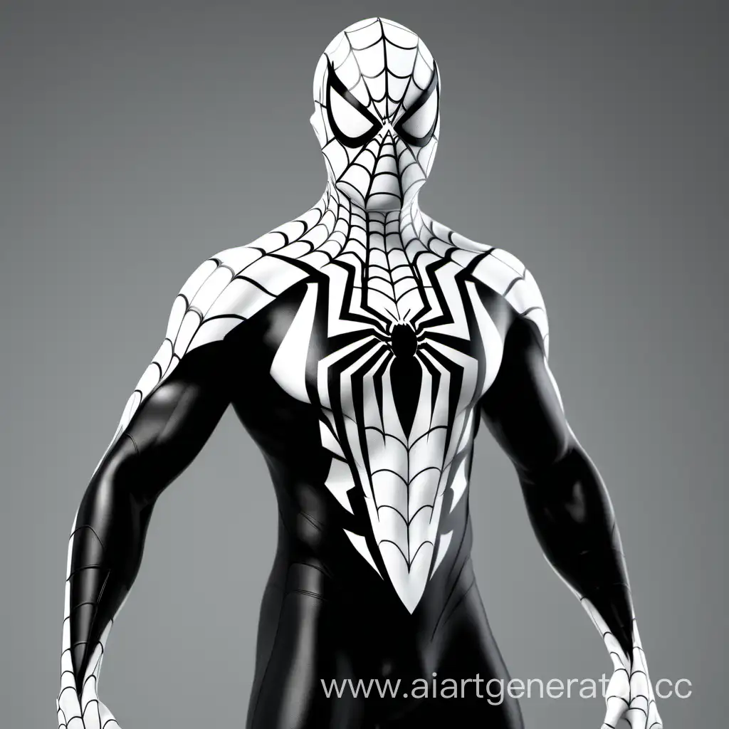 Spectacular-Black-and-White-SpiderMan-Cosplay