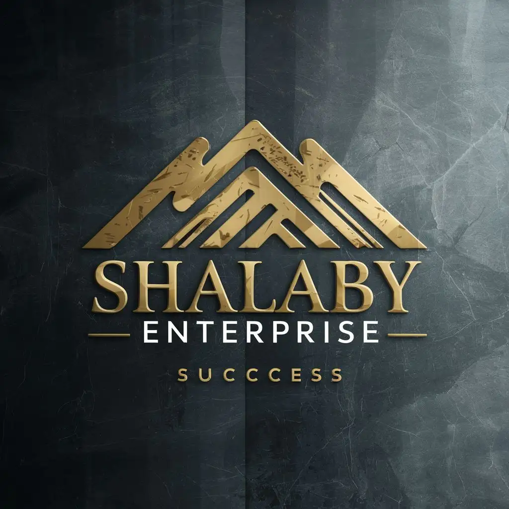logo, Shaping Excellence, Inspiring Success, with the text "SHALABY ENTERPRISE", typography, be used in Construction industry