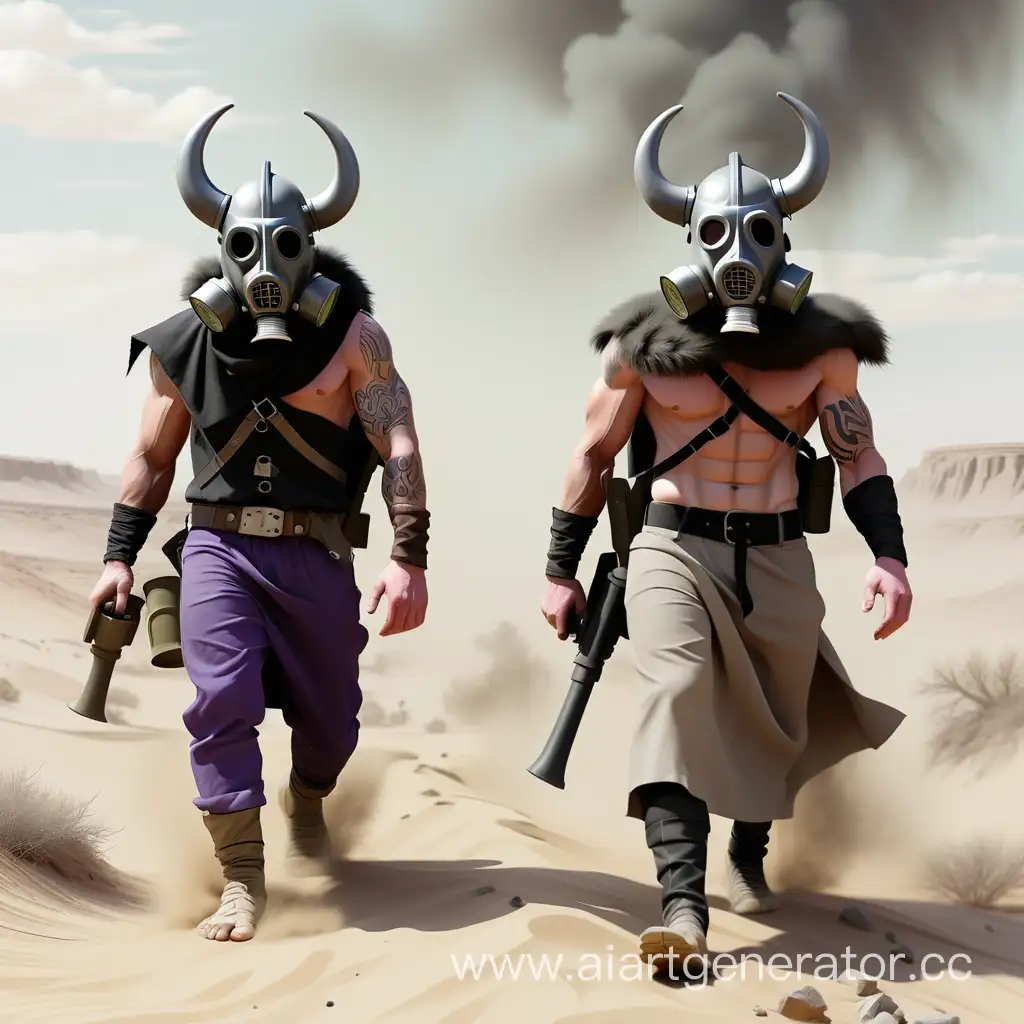 PostApocalyptic-Viking-Warriors-Roaming-Desert-Wasteland