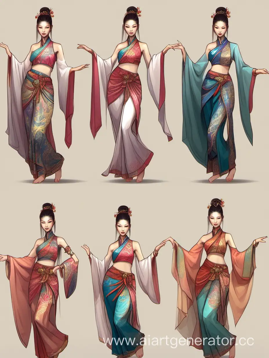 Exquisite-Oriental-Dancers-Showcasing-Fantasy-Clothing-Designs