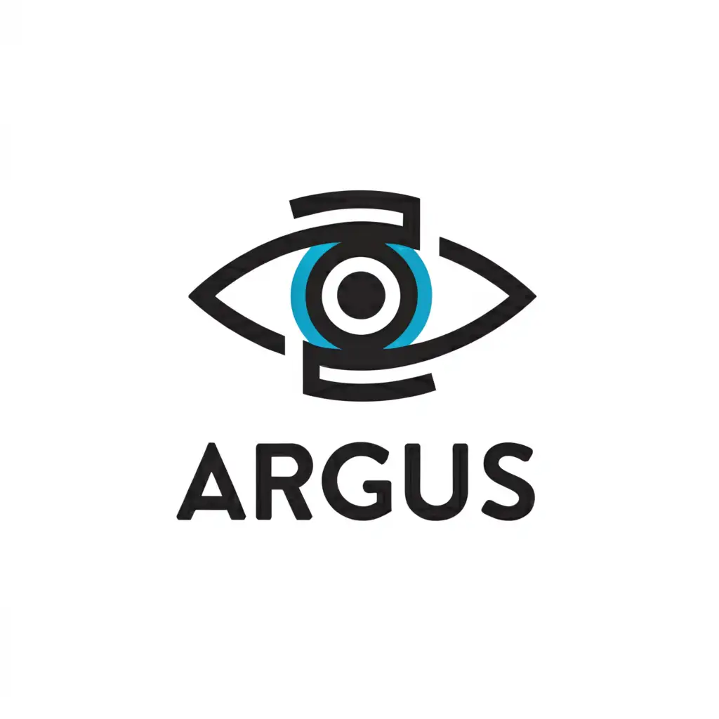 a logo design,with the text "Argus", main symbol:Eye,Minimalistic,be used in Technology industry,clear background