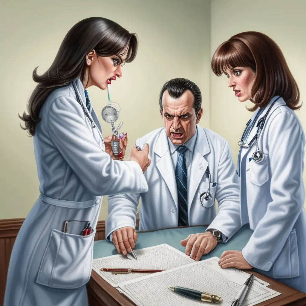 Three females, one male, sadistic adminstration turned the tables against me, accusing me of things that they themselves were doing, They undermined the ideals of medicine itself.