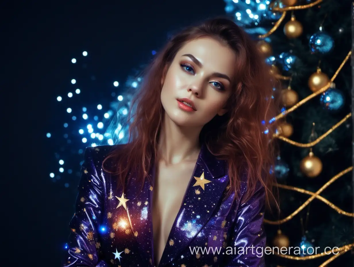 Russian-Beauty-in-Cosmic-Kat-Suit-New-Year-Portrait-with-Starry-Elegance