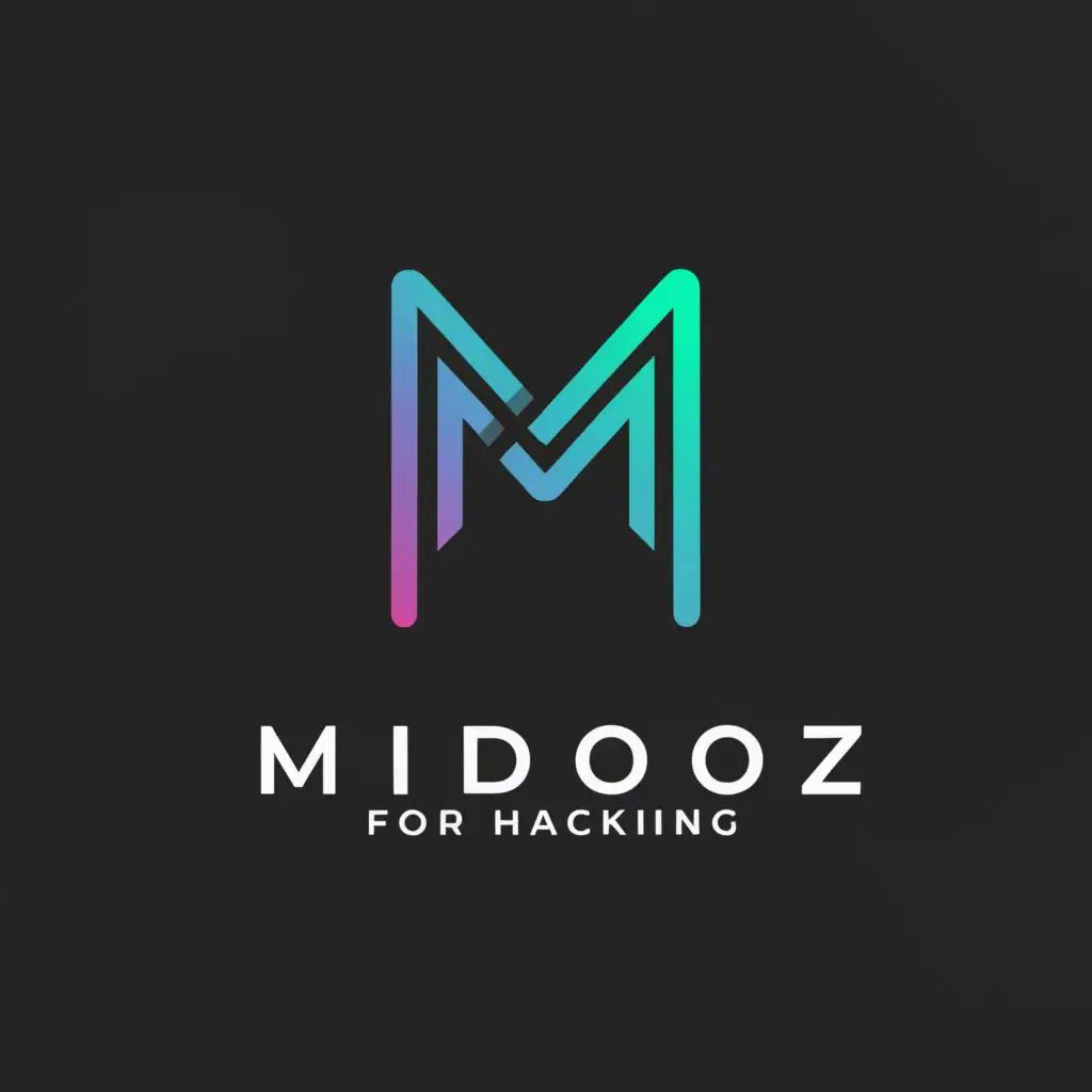a logo design,with the text "MidoZ for hacking", main symbol:M,Moderate,be used in Technology industry,clear background
