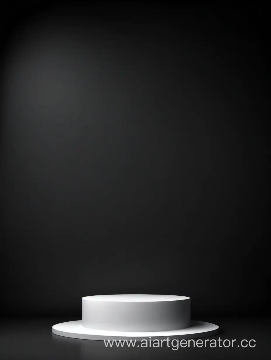 Elegant-White-Podium-on-Soft-Dark-Background