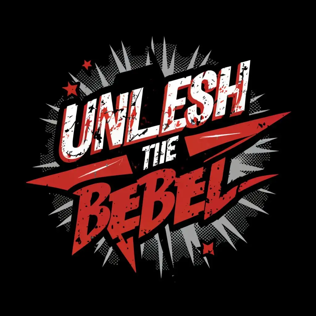 LOGO-Design-For-Unlesh-the-Rebel-Bold-Text-with-Adventurous-Symbol-for-Travel-Industry