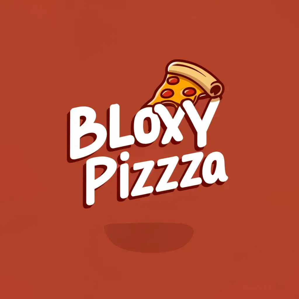 LOGO Design for Bloxy Pizza Minimalistic Pizza Symbol for Restaurant ...