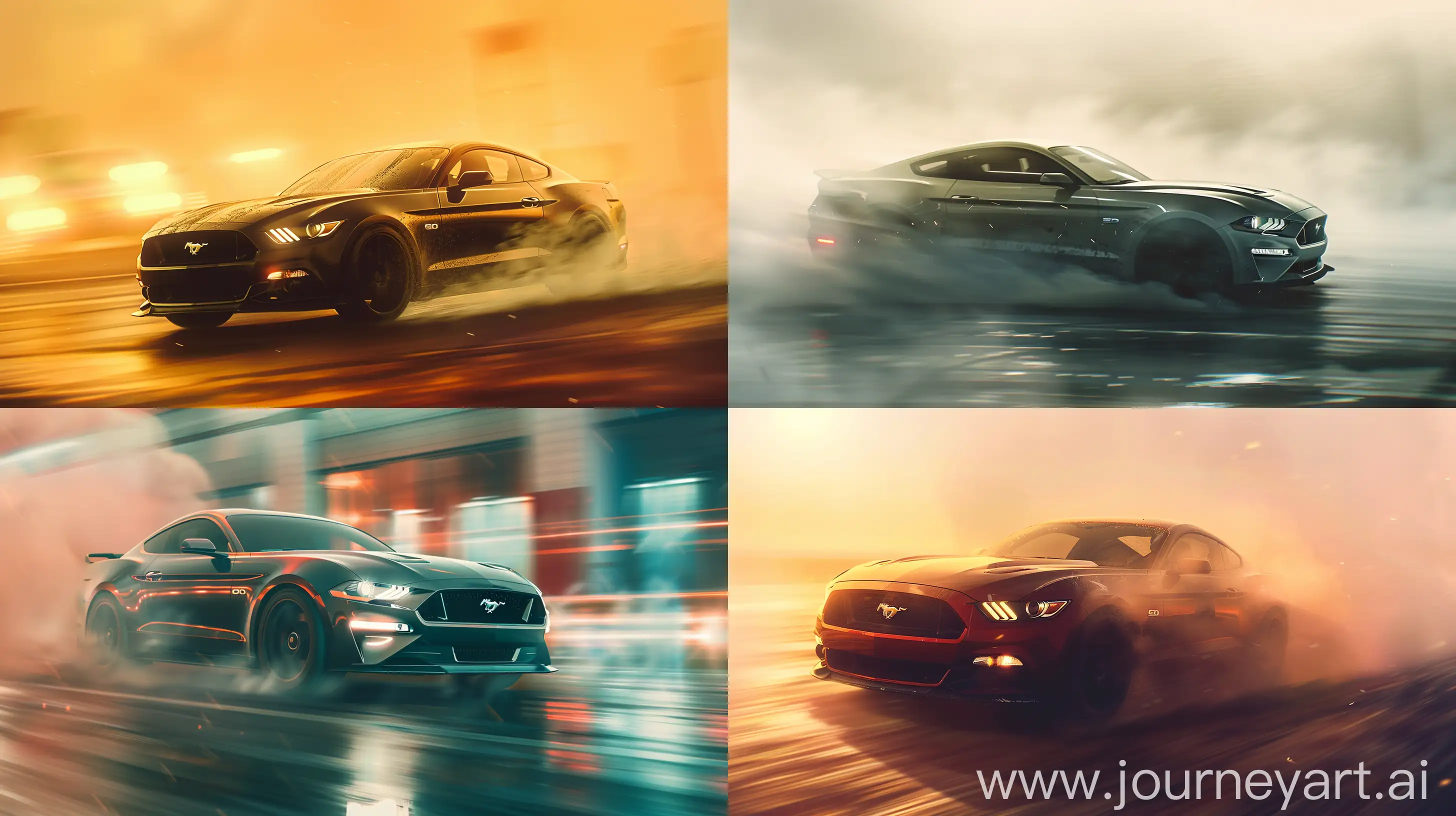 Dynamic-Digital-Painting-of-a-FastMoving-Ford-Mustang-in-Epic-Cinematic-Style