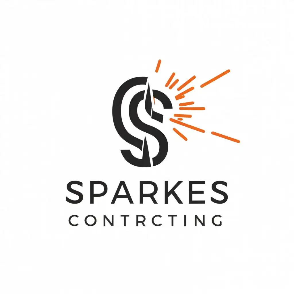 a logo design,with the text "Sparkes Contracting", main symbol:I'm seeking a creative freelancer to design a unique logo for my company, Sparkes Contracting.,Moderate,clear background