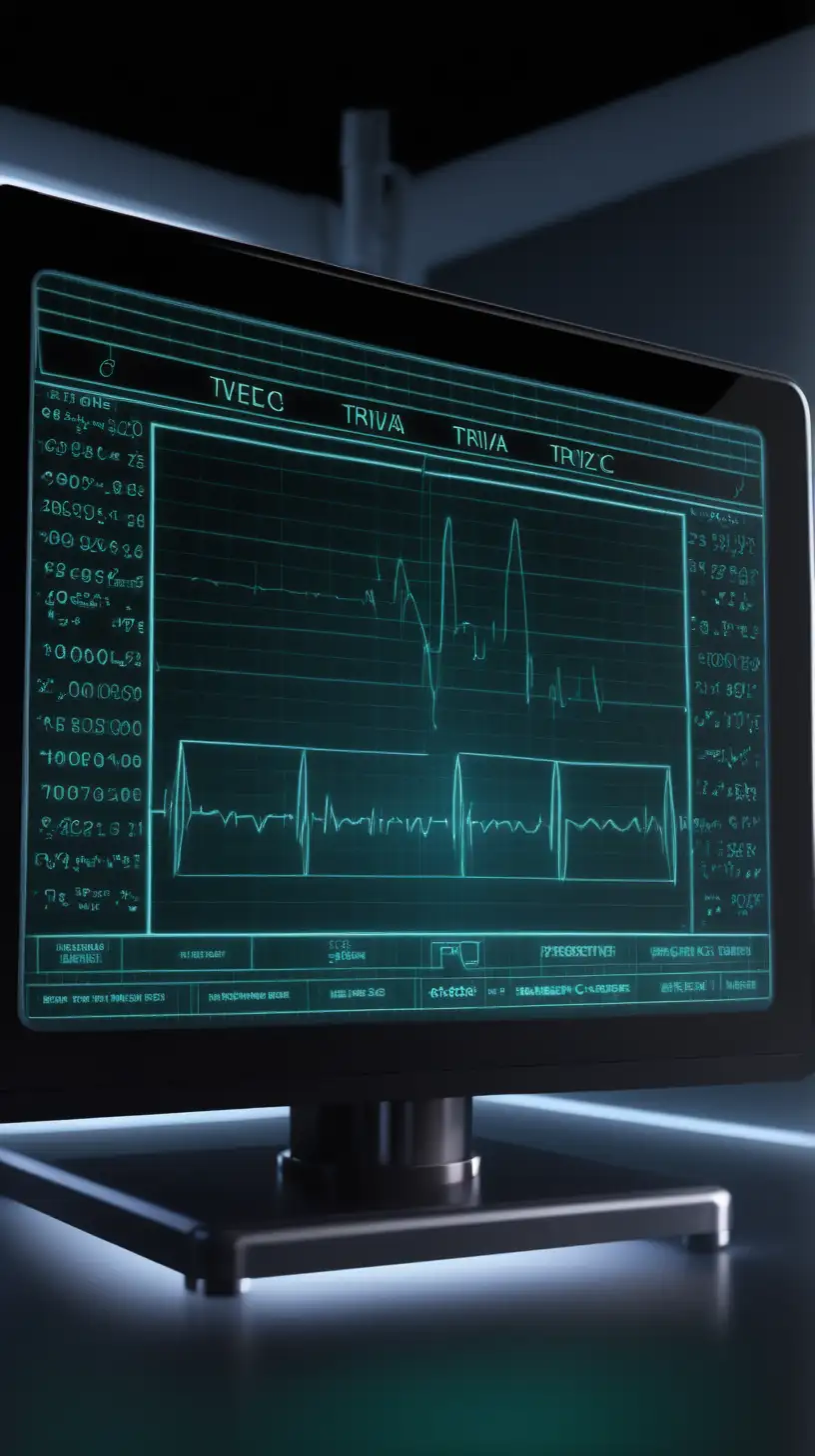 Immersive Medicine Trivia Realistic ECG Monitor Display