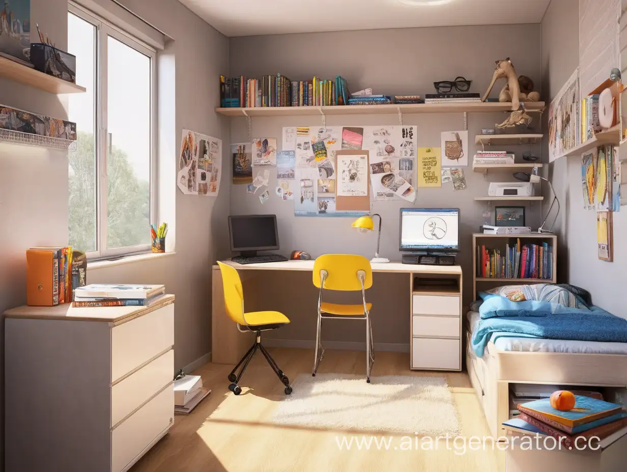 Cozy-Student-Room-with-Personal-Touches