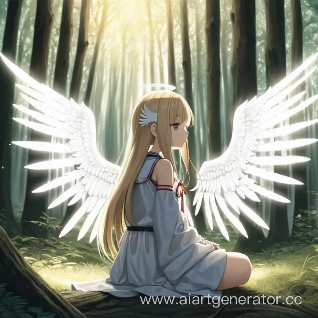 Tranquil-Anime-Girl-with-Angel-Wings-in-a-Serene-Forest