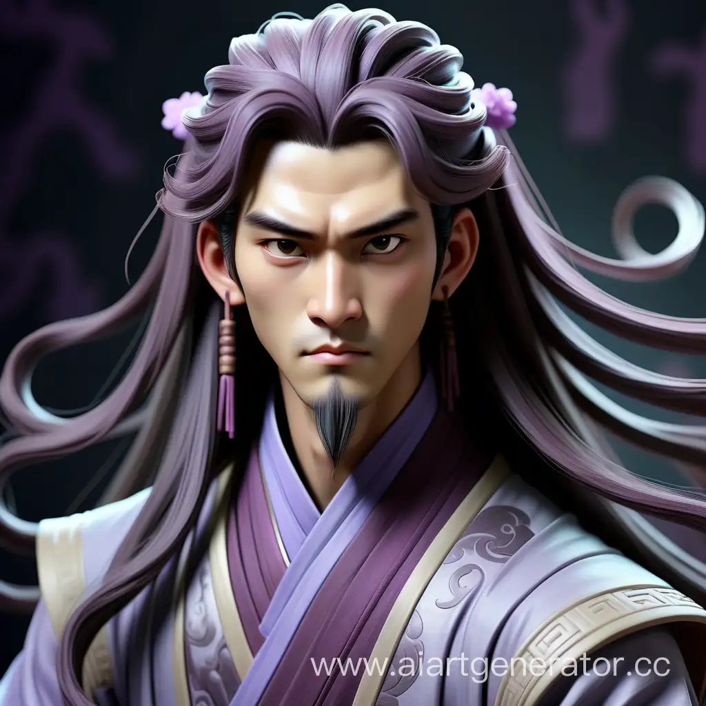 Ancient-Chinese-Fantasy-Man-in-Soft-Purple-Attire