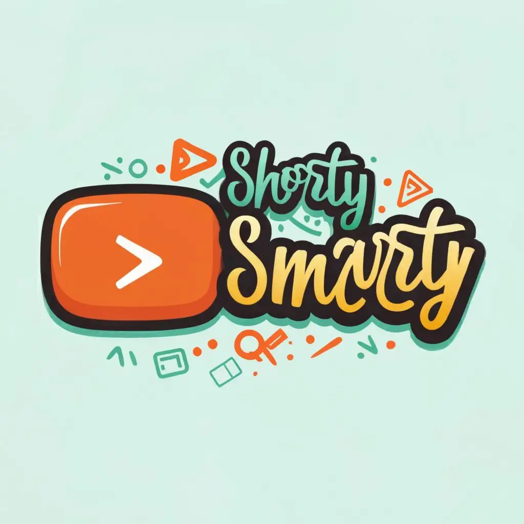 logo, Youtube, with the text "Shorty Smartyy", typography